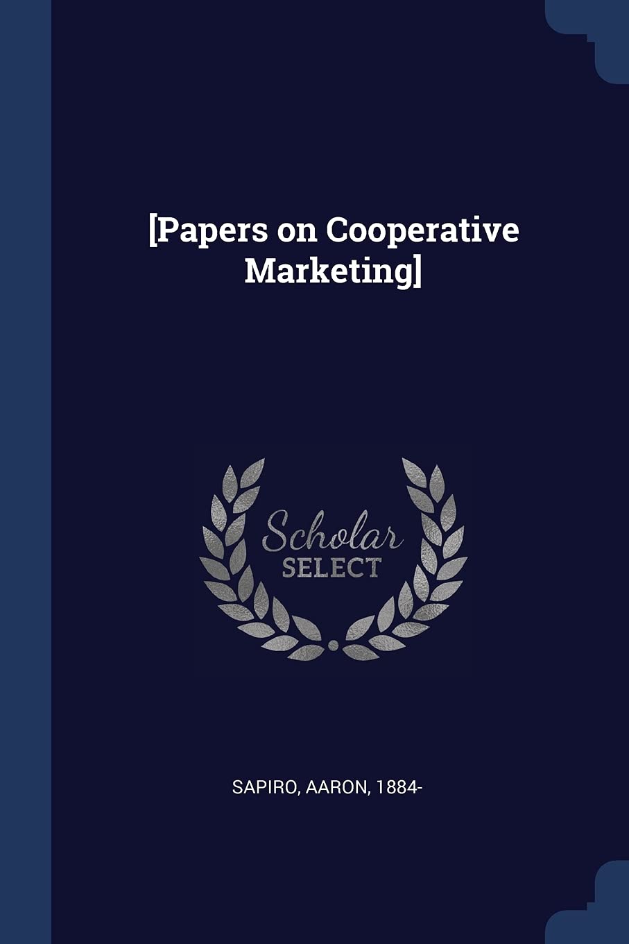 [Papers on Cooperative Marketing]