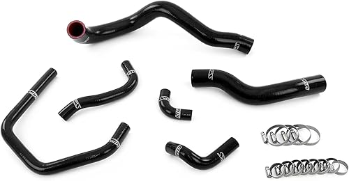 Miniatura 1 de HPS Performance Mangueras de refrigerante de radiador y calentador de silicona negra compatibles con Toyota Supra 1993-2002 conducción a la derecha