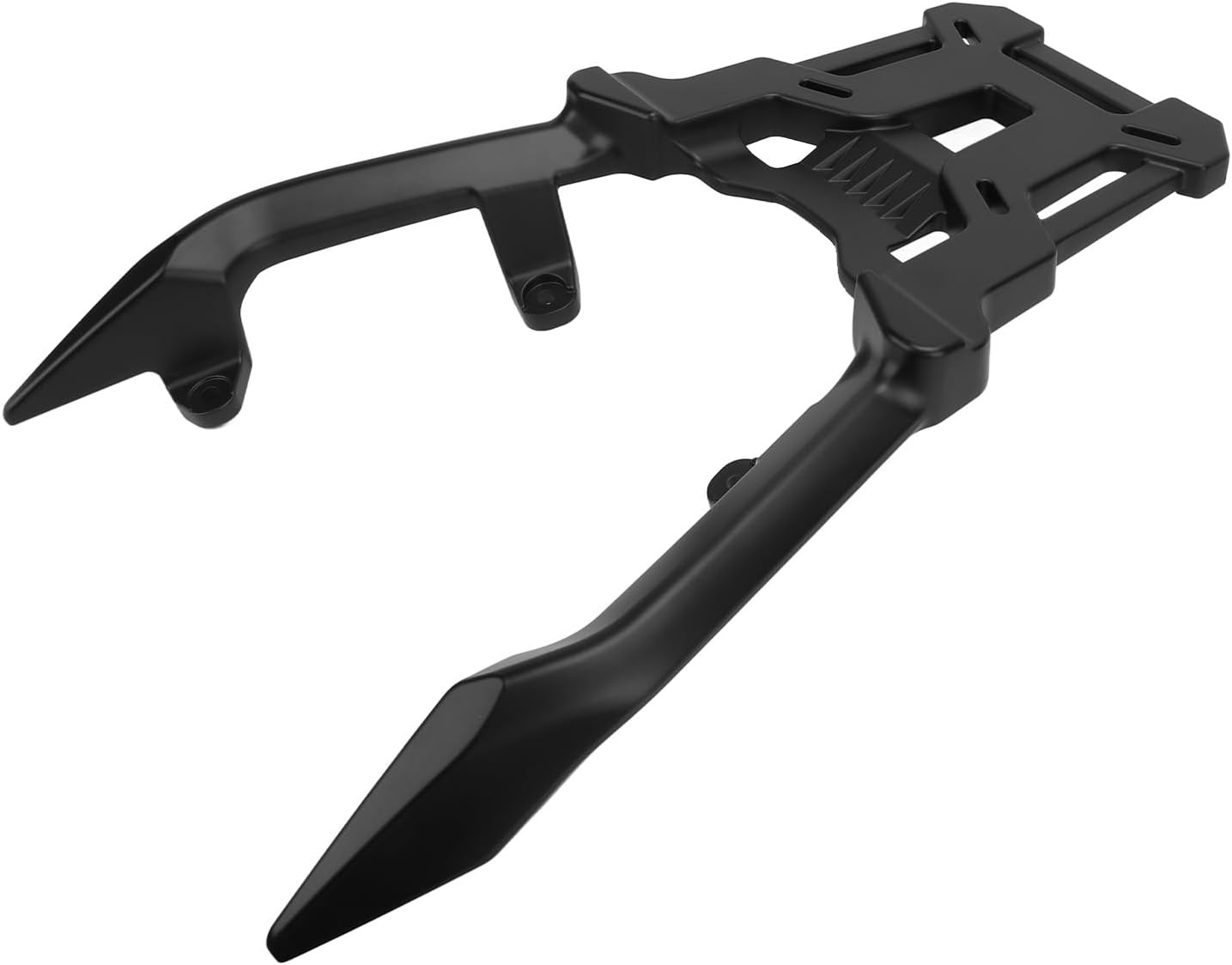 Rear Luggage Rack, Aluminum Alloy No Drilling or Cutting Easy Installation Extra Storage Rear Luggage Bracket, Cargo Rack with Black Matte (Thickened Style)