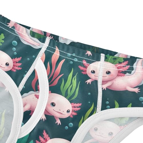 ODAWA Cute Pink Axolotls Toddler Underwear, Toddler Boy Underwear 2T4
