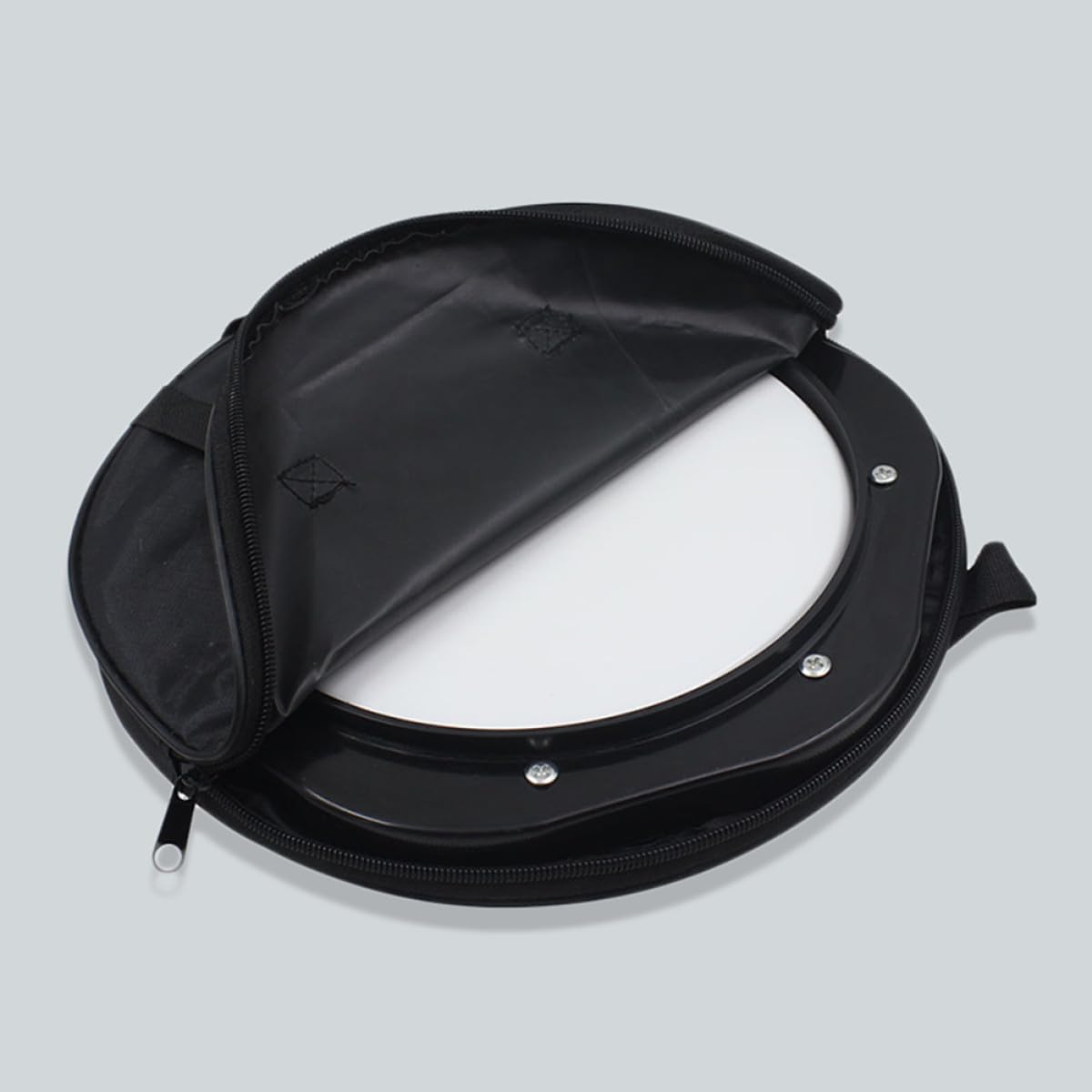 Set de Percusión Sorda de 10 Pulgadas Bolsa Simple para Practicar | ABS Ligero y Flexible, 1 Juego Portátil, para Principiantes y Adultos