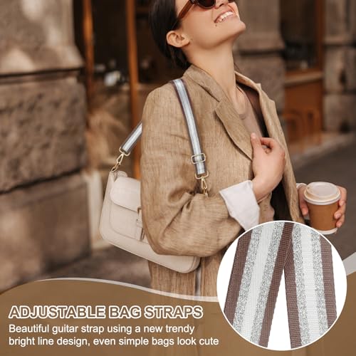 Image of PATIKIL Purse Strap, Wide Shoulder Strap Adjustable Crossbody Bag Straps Universal Replacement Shoulder Bag Belt for Women's Handbags Canvas Guitar Bag Backpack, Dark Brown