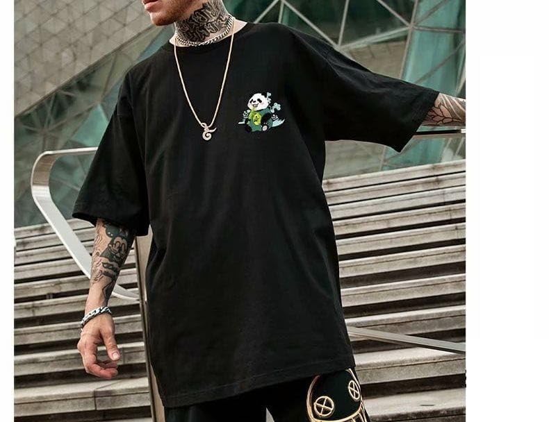 Image of Oversize Tshirts for Men - Panda Cool