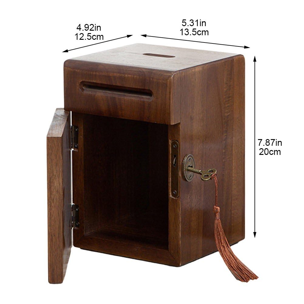 Salvadanaio Legno Con Chiave - Per Decorare Con Decoupage O Pirografia - Foto 10