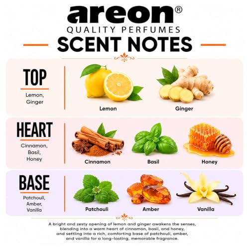 Image of AREON Pearls Vanilla Black Hanging Air Freshener, Quality Perfume Pack of 3 | Long Lasting Fragrance - Premium Quality Perfume - Eliminates Unpleasant Odors - Ideal for Car - Home - Office - Wardrobe