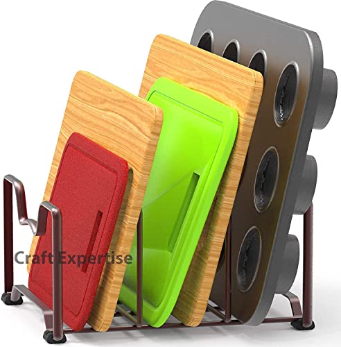 Image of Countertop Dish Rack - 3-Section Iron Plate Organizer, Space-Efficient Black Kitchen Rack (L-9 x W-8.75 x H-7 Inches)