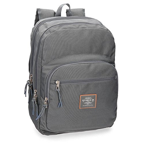 Pepe Jeans Cross Mochila doble compartimento  44 cm  color Gris