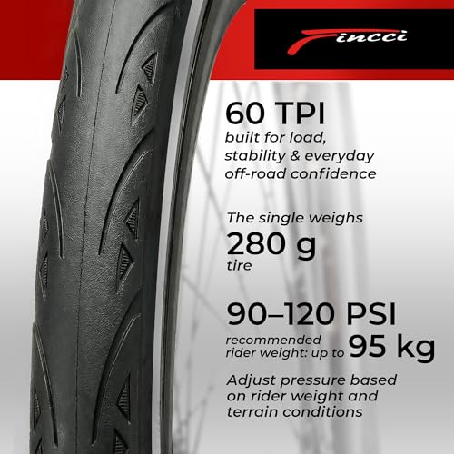 Fincci Conna Pair 700x23c Tires Road Bike 23-622 Foldable