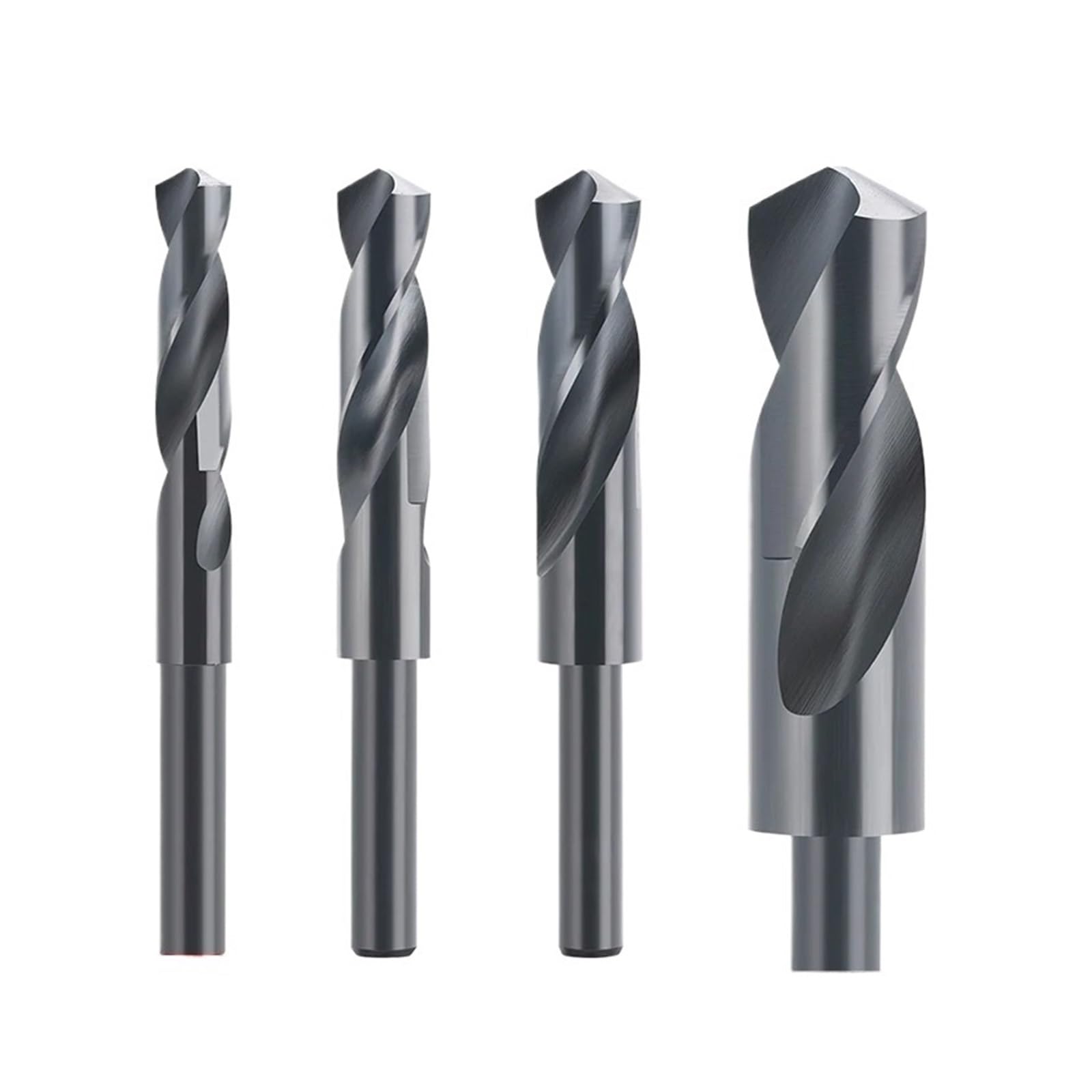 Wiertło 1 szt. 13,5-40 mm Zredukowany Trzpień Wiertło kręte HSS Do Drewna/Metalu Powlekane Otworami Azotowymi(30mm)