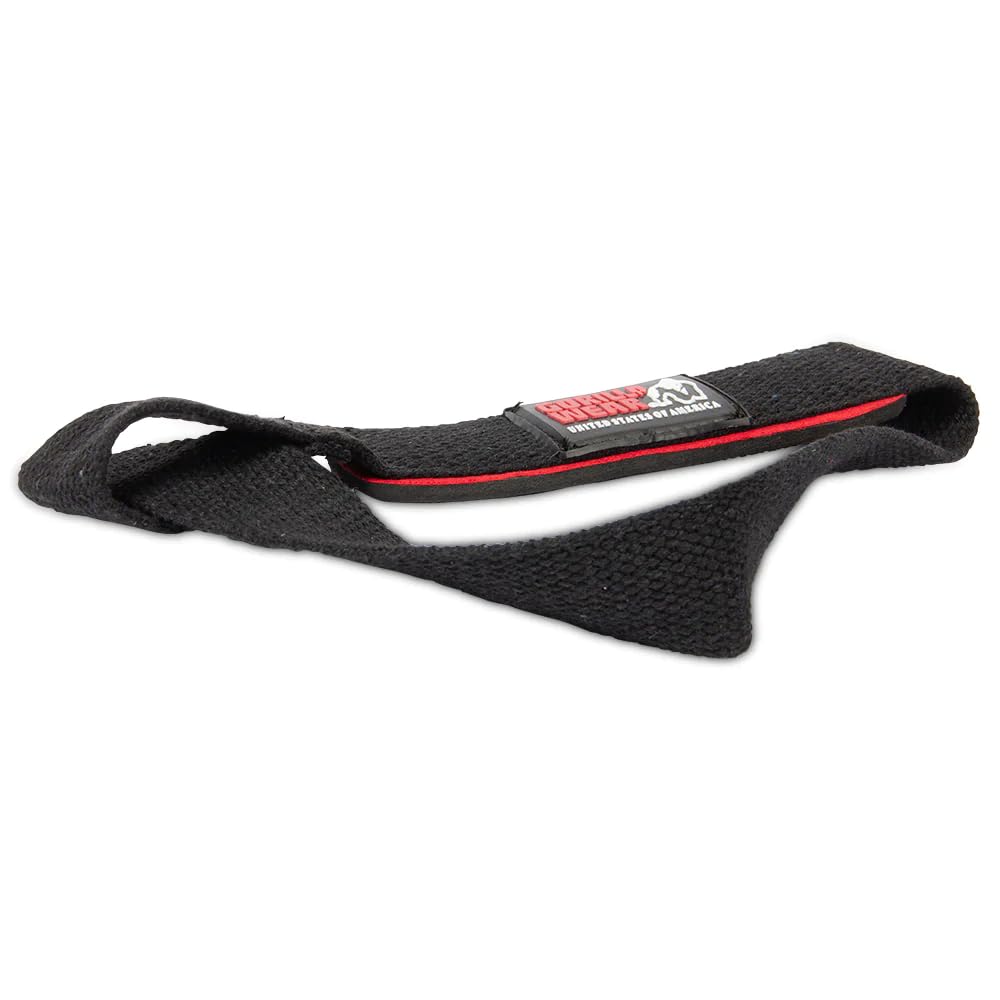 Gorilla Wear Padded Lifting Straps - czarne - akcesoria do kulturystyki i fitnessu, czarny/czerwony/biały, rozmiar uniwersalny, czarny/czerwony/biały, jeden rozmiar
