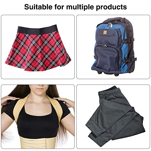 Sourceton 1/2 Inch 22 Yards Braided Elastic, Springy Stretch Braided Elastic Cord Elastic Band With Soft Tape Measure For Sewing Clothes,(11 Yard White,11 Yard Black) #TOP1