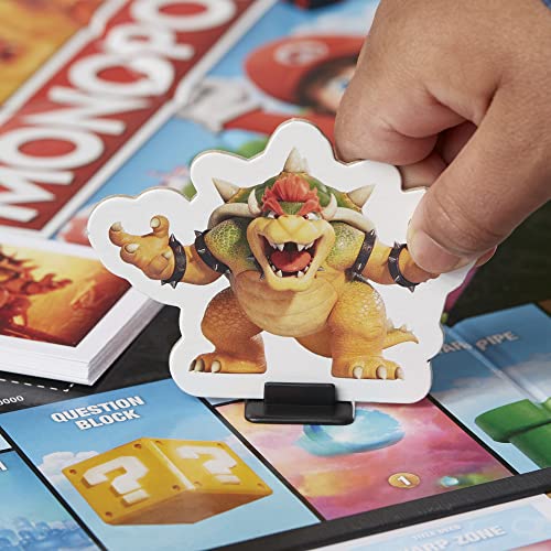 Monopoly The Super Mario Bros. Movie Edition Kids Board Game | Family Games For Super Mario Fans | Includes Bowser Token | Ages 8+ | 2-6 Players #TOP3
