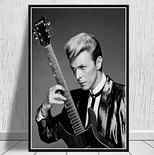 QINGRENJIE David Bowie Affiche Et Impressions Hot Rock Musique Chanteur Étoile Peintures Art Mur Art Toile Mur Photos… - Les Beatles, Paul McCartney, John Lennon, RIngo Starr, George Harrison QINGRENJIE David Bowie Affiche Et Impressions Hot Rock Musique Chanteur Étoile Peintures Art Mur Art Toile Mur Photos…