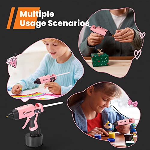 Cordless Hot Glue Gun, GoGonova 15s Fast Preheating Glue Gun, 5Ah Built