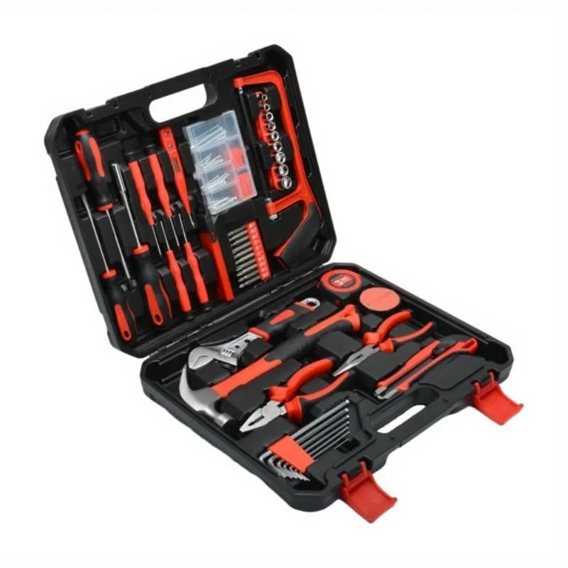 Set utensili multiuso 1 set di strumenti hardware per la casa, cassetta degli attrezzi per manutenzione professionale, riparazione automatica, custodia(13pcs)