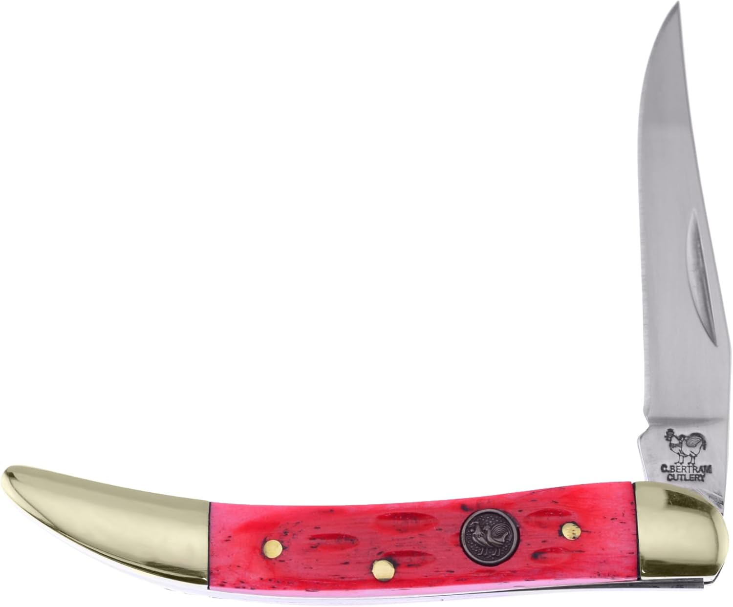 Hen & Rooster International Pocket Knife HRI961-WSB Toothpick with a White Smooth Bone Handle German Stainless Steel Blades Closed 3 Inches