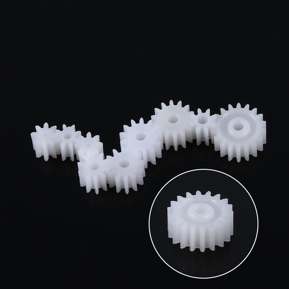 FTVOGUE Toy Accessories Spindle Gear Set Plastic Model Making Accessories for Cars Robots Toys DIY Model Production