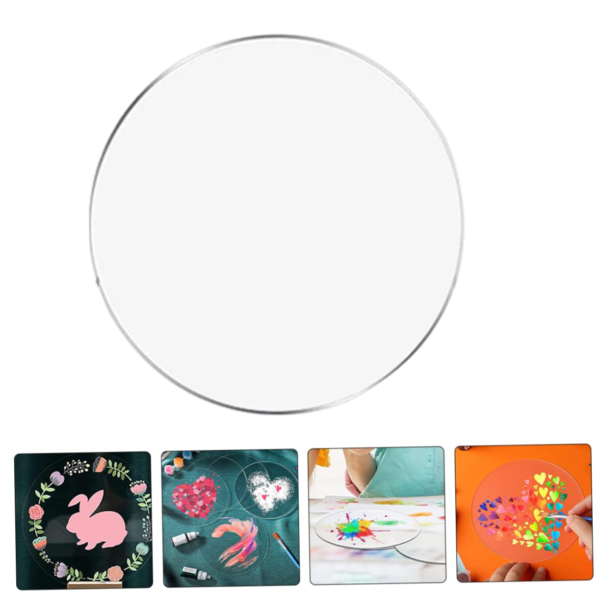 Gatuida 30pcs Acrylic Circles for Projects Crafting and Home Decor Versatile Blanks for Photo Frames Art Crafts and Party Decorations