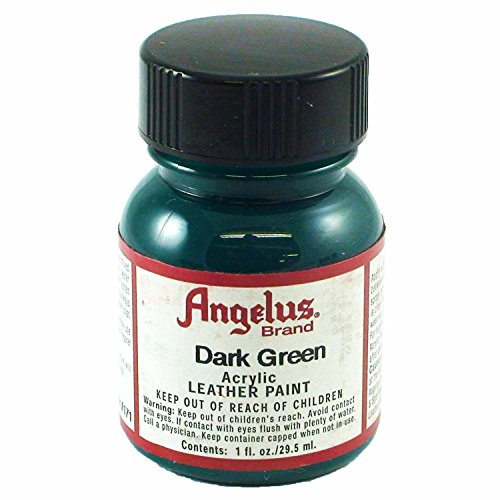 Angelus Acrylic Leather Paint - 1 Ounce, Dark Green