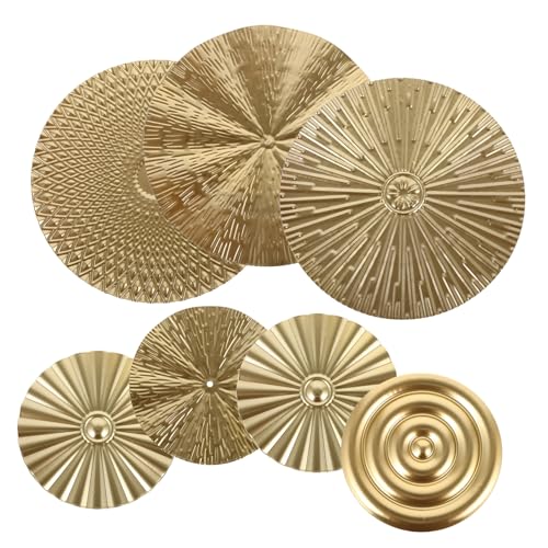 Opiniones y reviews de Garigoleados elegantes Top 10. 48 VILLFUL 1Juego Adorno de Pared Circular de Metal Dorado Decoración Moderna para Sala Dormitorio y Pasillo Arte de Pared Elegante y Instalación y Clásico