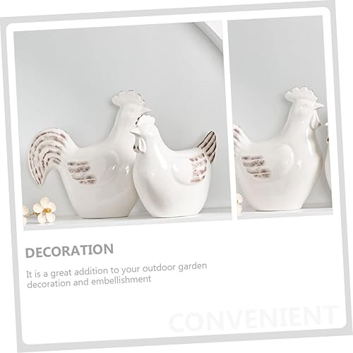 Miniatura 5 de Cabilock Adorno de gallo de cerámica, decoración de gallo, figura moderna, decoración del hogar, artesanía decorativa