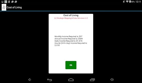 Cost of Living Calculator – vue 5