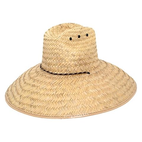 Peter Grimm Sun Hat for Women and Men - Sebastian Lifeguard Hat with UV Protection - Hard Shell Straw Hat for Outdoors - Wide Brim Beach Hat - One Sized UPF Sun Hats - Unisex Summer Hat Cover