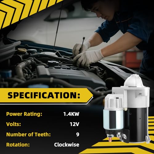 Starter Motor 21163-0751 Compatible con Kawasaki KAF820 Mule Pro-FX 2016-2019 Pro-FXT 2015-2020 Pro-FXR 2020 Replacement 211630751 435-517 1400-0144 miniatura 2