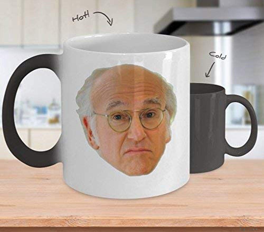 Coffee Mug 11oz-Coffee k Reusable Cups Larry David Cup (colour changing mug) Curb Your Enthusiasm Seinfeld Tv Show Gift Shirt Art Merchandise Novelties Accessories Items Novelty Best Mug Gifts