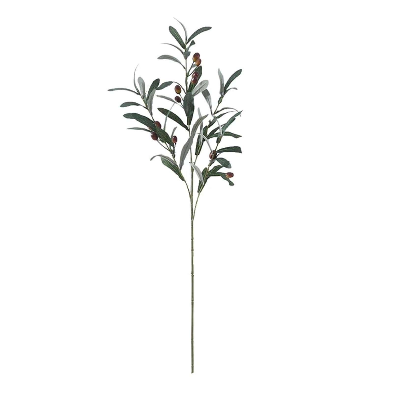 Künstliche Tannenzweige 5PC Künstliche Gefälschte Pflanze Olive Grün Zweige Hause Wohnzimmer Vase Dekoration Hochzeit Outdoor Bonsai Obst Bäume