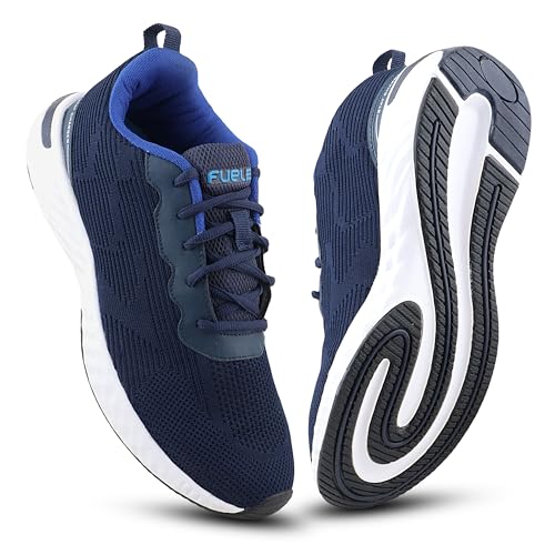 Image of FUEL Sports Shoes for Men's Stylish & Comfortable Sneakers for Regular Wear, Walking, Travel & Outdoor Activities | Lightweight & Durable Sole