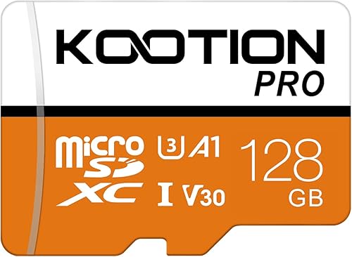 Miniatura 1 de KOOTION Tarjeta Micro SD de 128 GB 128 GB Ultra Micro SDXC Memoria U3 Tarjeta TF de alta velocidad R Flash U3 A1 V30 128 GB