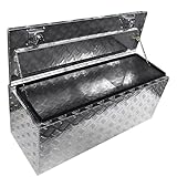 labwork 42 Inch Aluminum Truck Underbody Flat Box Pickup Tool Box Trailer Storage Lock with Keys