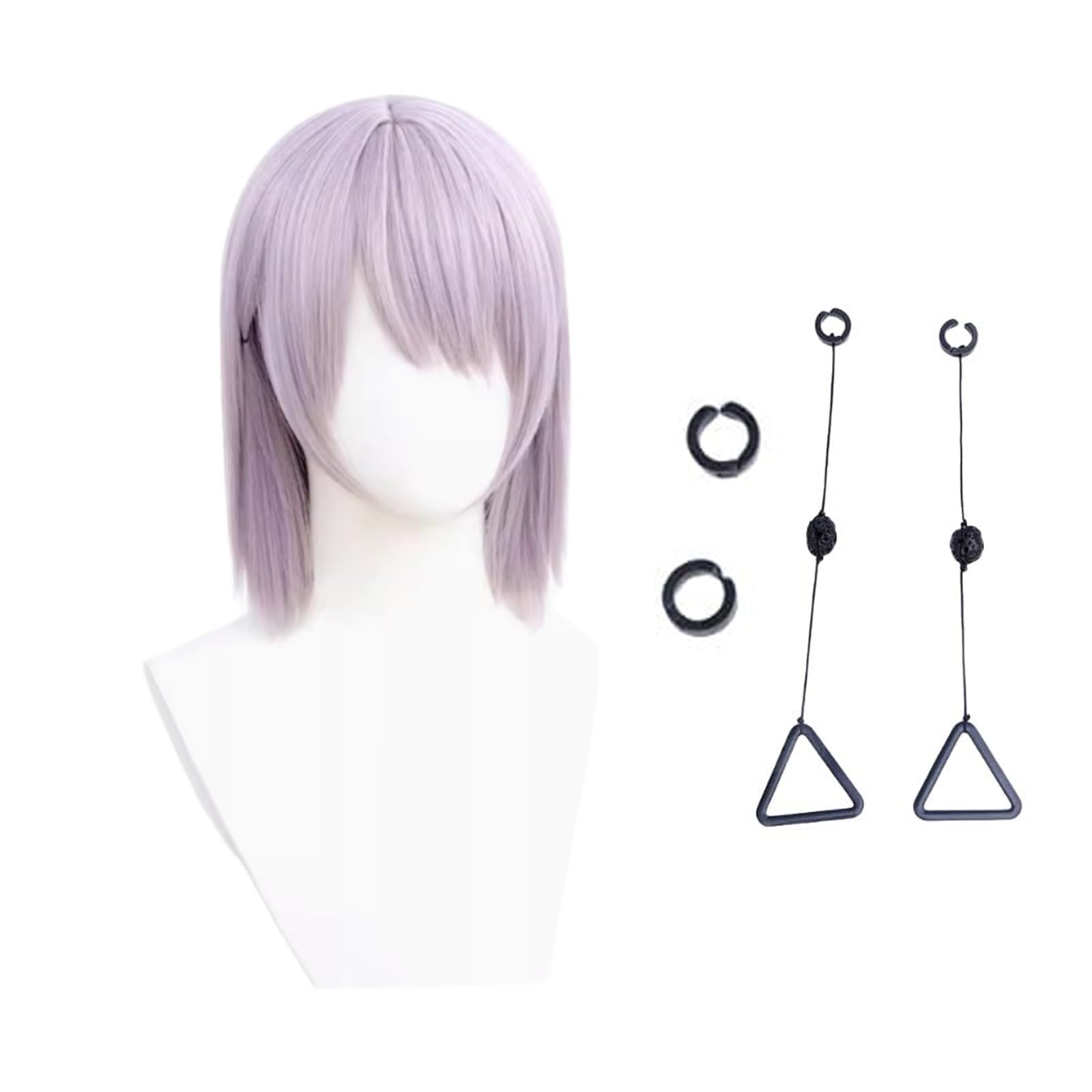 Amazon.co.jp: HIWOWO キガ 飢餓の悪魔 コスプレ小物 ウィッグ+耳飾り 