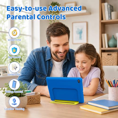 Image of Kids Tablet, Android 16 Tablet for Kids 10 inch with Case, 24GB RAM 64GB ROM | 1TB Expandable, 6000mAh Battery, Parental Control, Dual Camera WiFi 6, Toddler Tablet for Learning Gaming