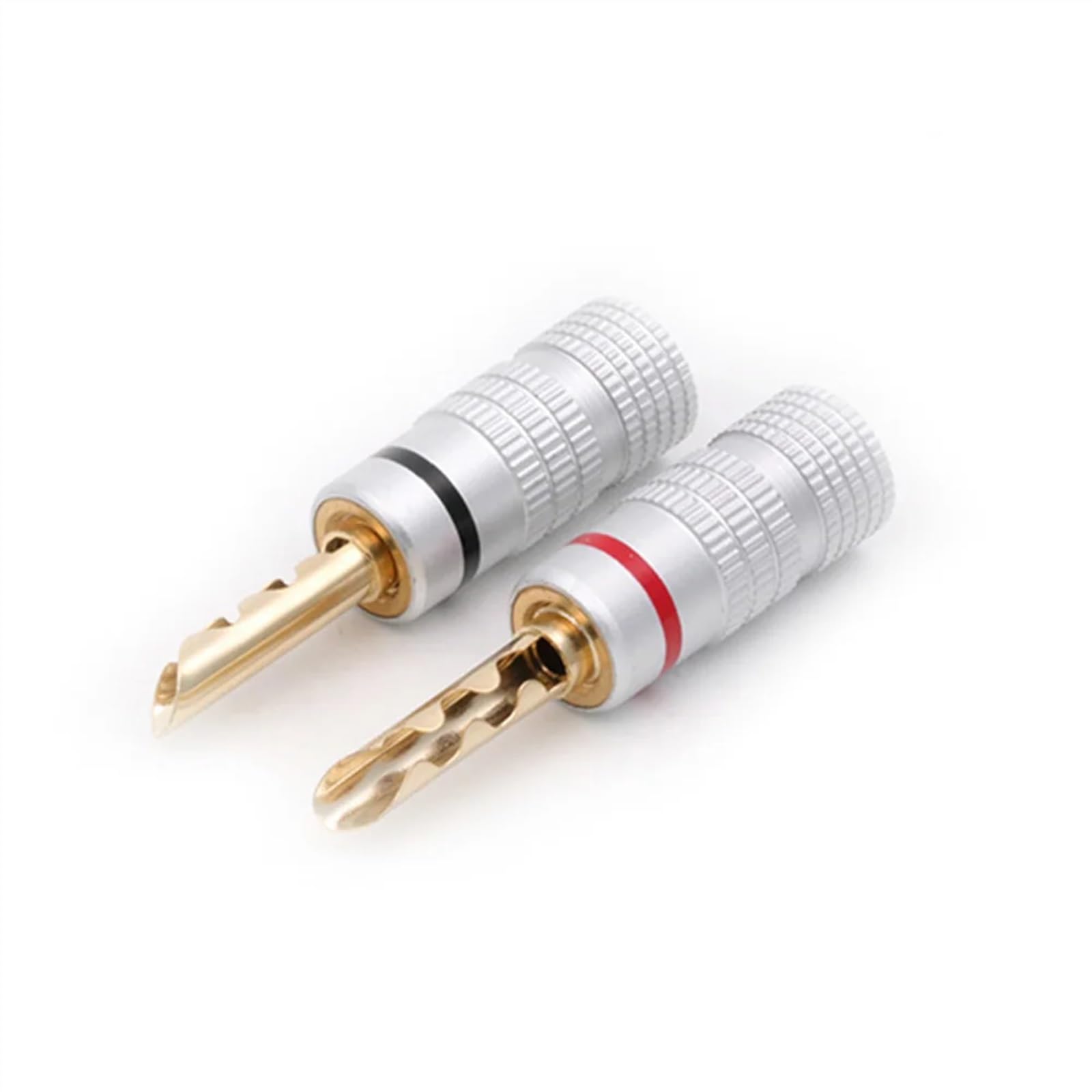 Connecteurs de câble 4mm, 20 pièces, fiche Banane plaquée Or, Noir et Rouge