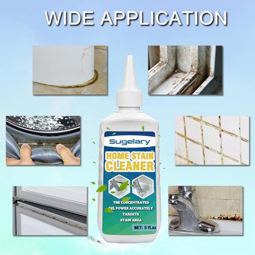 sugelary mold stain cleaner gel 5 fl oz multi home stain cleaning gel for washing machine seals fridge gaskets tile grout sink and bathroom use