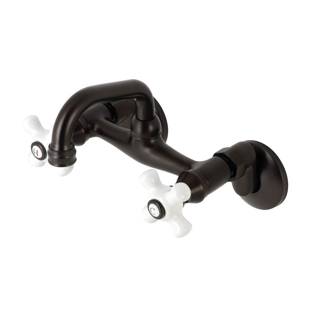 Robinet de bar Kingston Brass mitigeur évier col cygne bronze