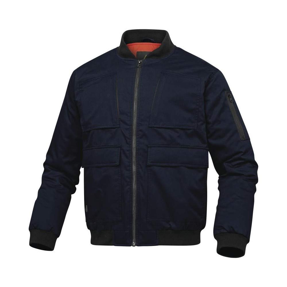 DELTA PLUS Chaqueta de trabajo de invierno transpirable 7 bolsillos Puños dobladillo y cuello acanalado 60% algodón 40% poliéster Deltaplus LORCA, tur