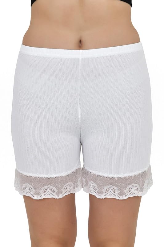 New Women Light Lace Patchwork Thin Relaxed Fit Stretchy Safety Shorts Pants Elastic Ultra-Thin Skirt Shorts