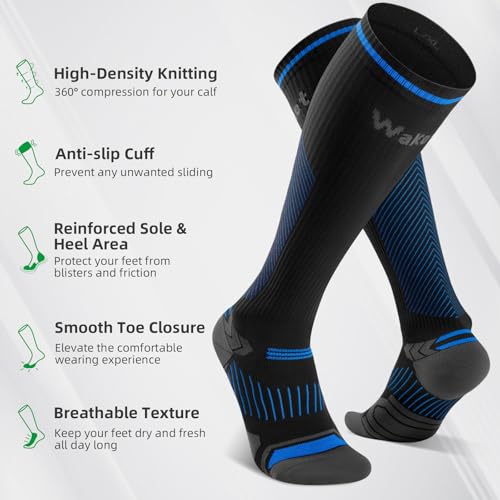 Compression Socks for Women Men 3 Pairs, Compression Stockings, Fragrance Flight Socks for Travelling Sitting3