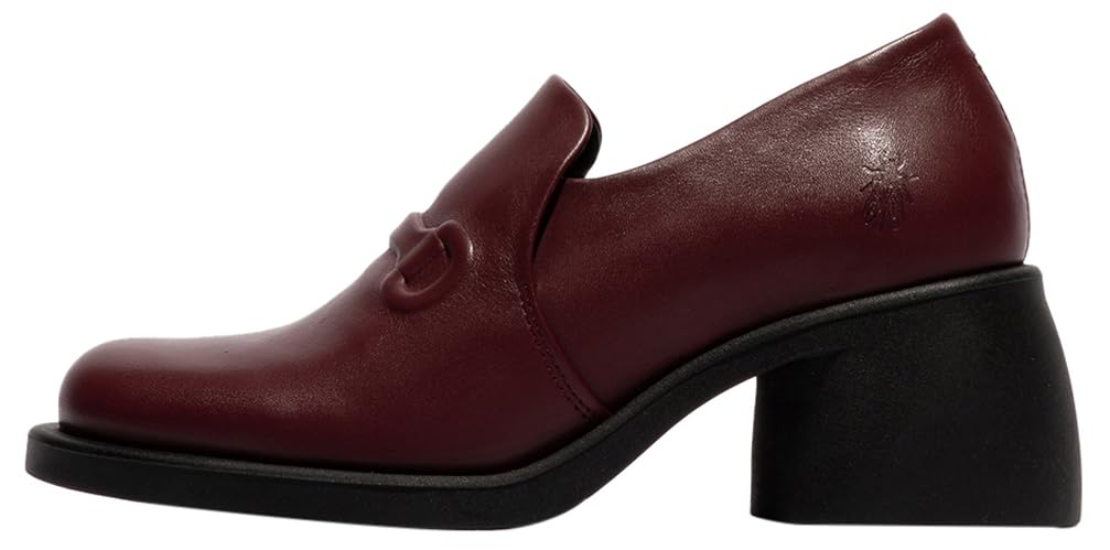 Fly London Women's HOIL137FLY Loafer, Wine, 7 UK