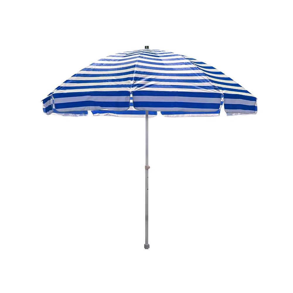 Ombrellone da spiaggia pieghevole antivento, 2,2 m/2,5 m, parasole portatile, ombrellone da giardino per balcone, cortile (giallo, 2,2 m/7,2 piedi)