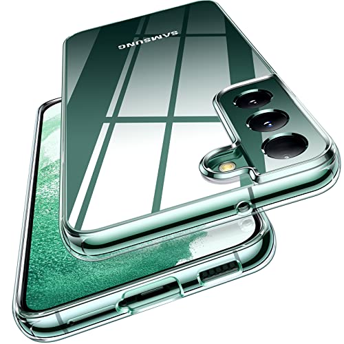 TORRAS SoftCare Clear Galaxy S22 Case,[Long Lasting Clarity] Slim Yet Protective Soft Transparent TPU Thin Clear S22 Phone Case for Samsung Galaxy S22 Case 5G 2021,Clear