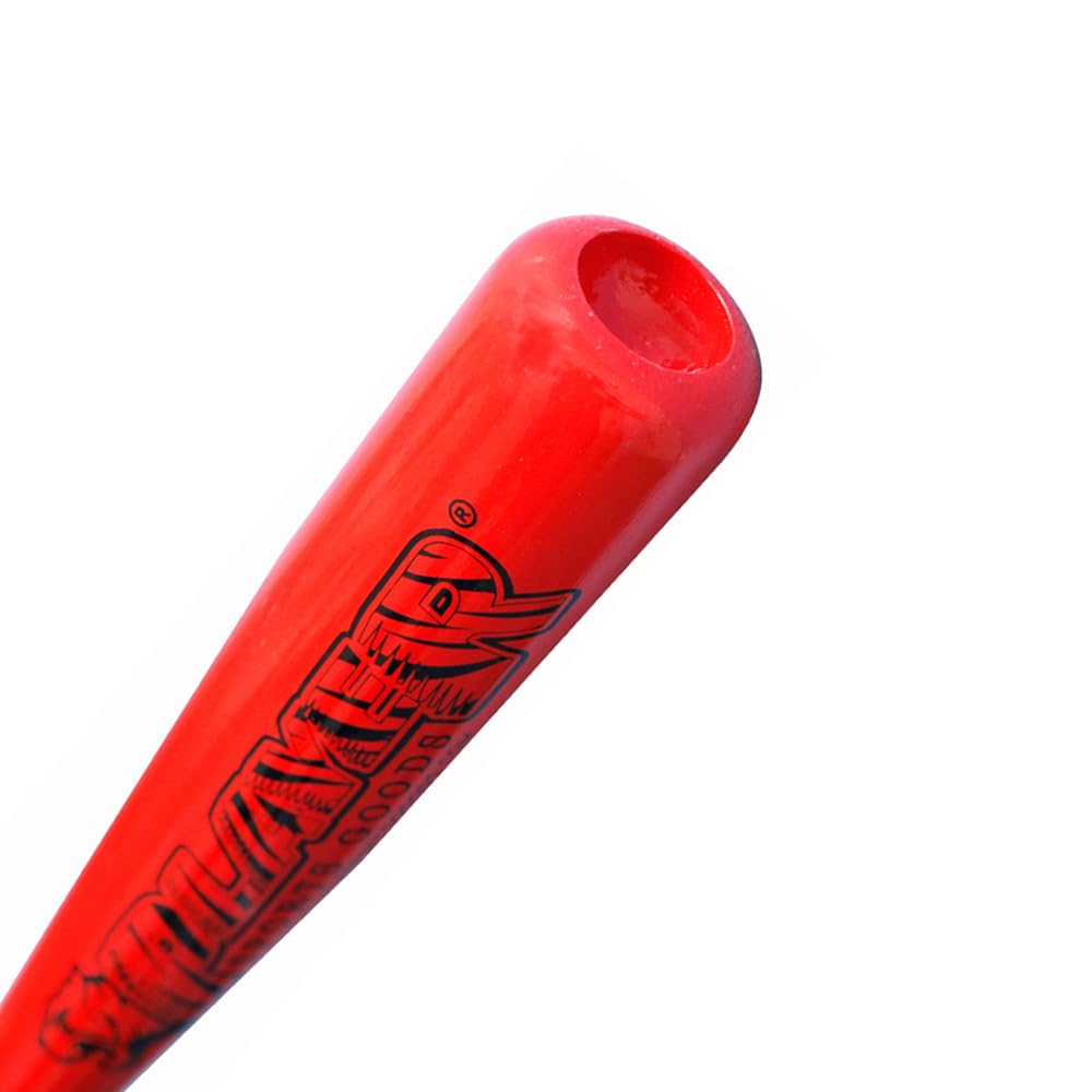 PSG C243 - Bate de béisbol de madera de arce profesional para adultos, jugadores jóvenes y profesionales para ligas en tamaño 33 pulgadas/-3 onzas, negro y rojo
