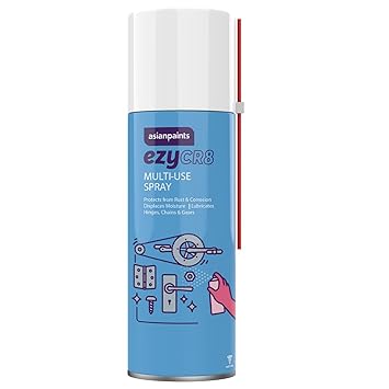 Asian Paints Rust-O-Fix Multi-Use Spray – 500ml | Protects from Rust, Removes Moisture & Sticky Residue | Lubricates, Cleans & Loosens Jammed Parts | For Home Improvement & Auto Maintenance - image, photos