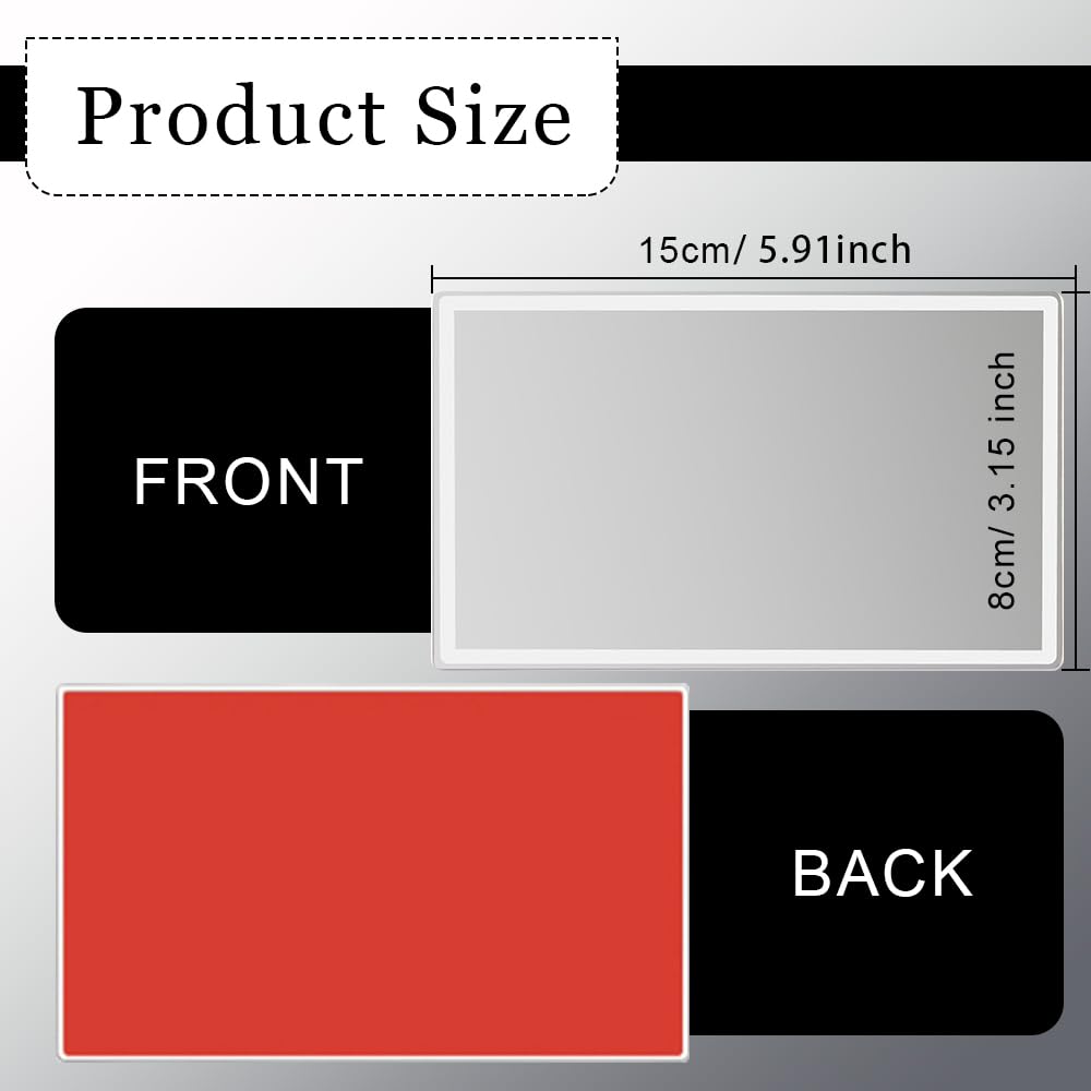 ASUBHA Car Sun Visor Vanity Mirror, Automotive Interior Mirrors, Vehicle Self-Adhesive HD Glass Cosmetic Vanity Mirrors, Multifunctional Auto Interior Visor Makeup Accessories for Car Truck SUV