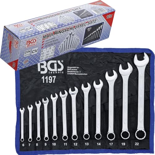 BGS 1197 | Juego de llaves combinadas | 6 - 22 mm | 12 piezas