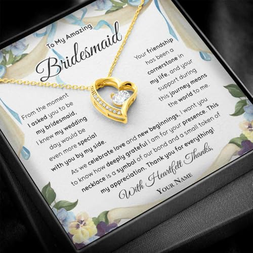 ARTE Bridesmaids Necklace, Will You Be My Bridesmaid Card, Maid Of Honor Card, Thank You Bridesmaid Cards, Will You Be My Bridesmaid Card Funny, Thanks For Being My Bridesmaid Cards4
