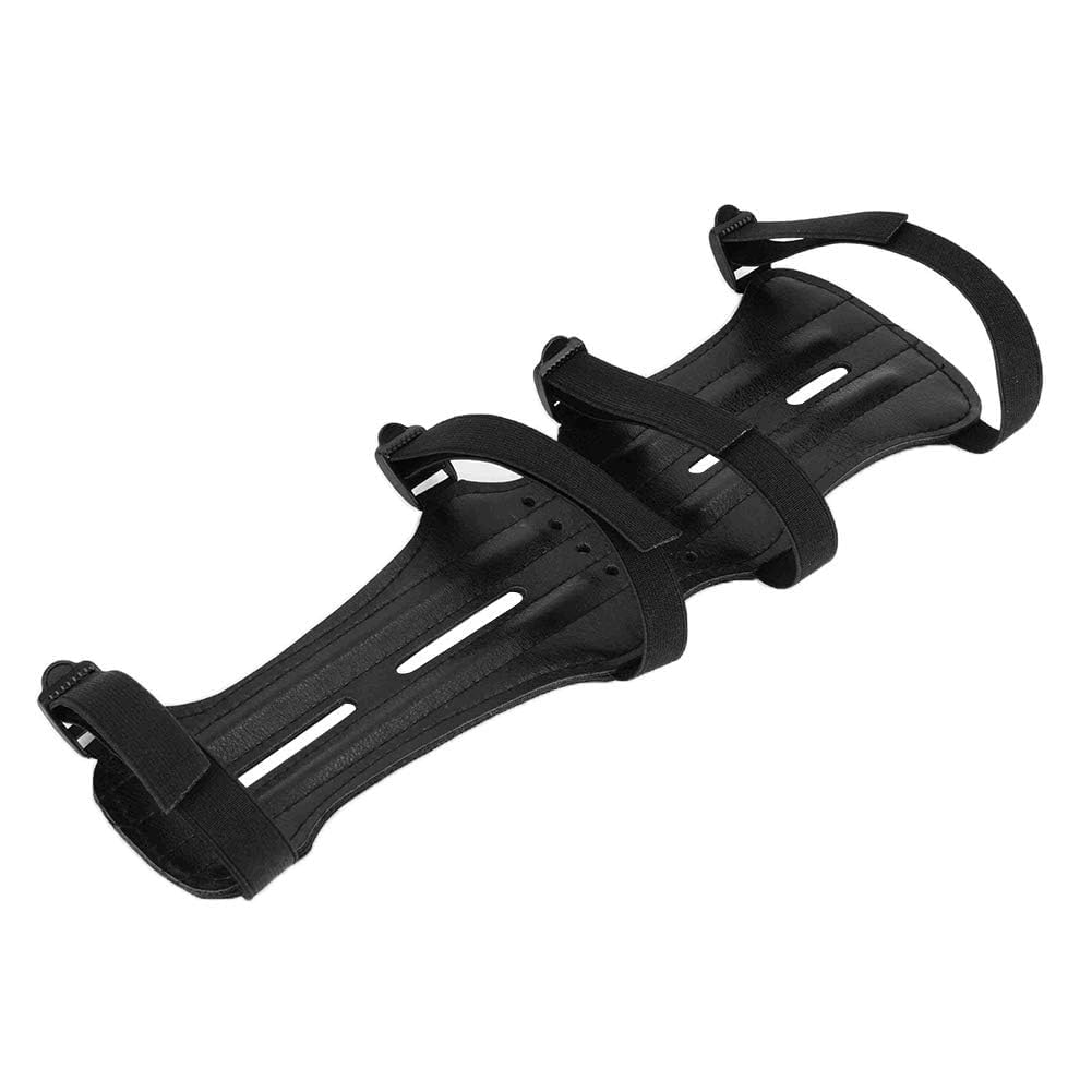 Protezione per Braccio per Tiro con L'Arco, Protezione per Braccio Tiro con Regolabile per Adulto Protezione per ricurvo, Accessorio per Protezione della Fascia per Braccio per Tiro(nero)